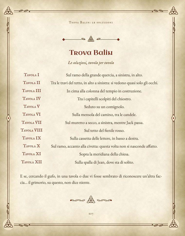 «Trova Balin»: le soluzioni del gioco, con il punto in cui il gufo si nasconde in ognuna delle dodici tavole
