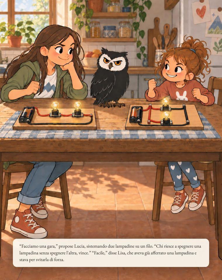 Pagina di storia illustrata: la gara fra i due circuiti, in serie e in parallelo
